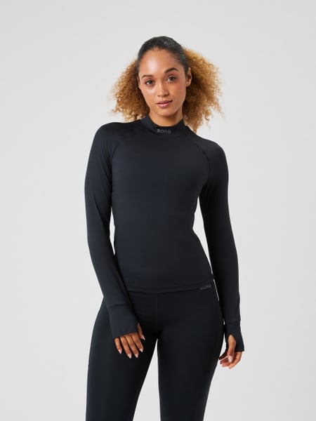 Björn Borg Borg Performance Brushed Mockneck Sort, XXL