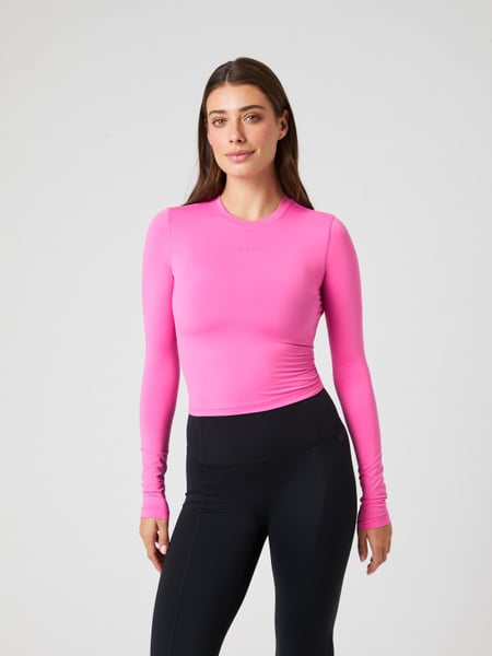 Björn Borg Studio Soft Cropped Longsleeve Pink, XL