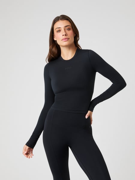 Björn Borg Studio Soft Cropped Longsleeve Sort, L