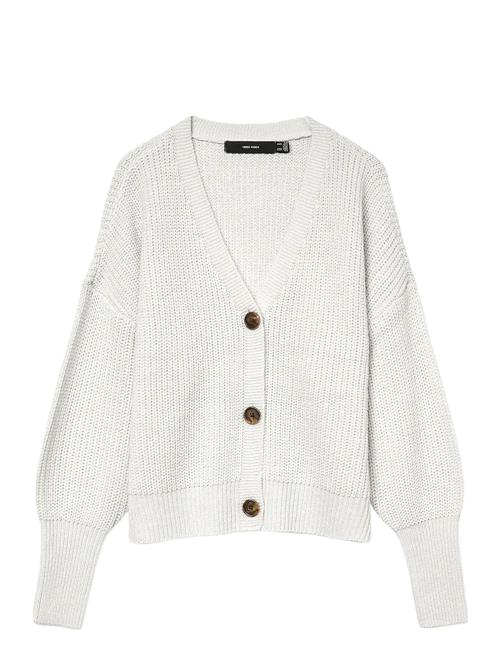 Vmlea Ls V-Neck Cuff Cardigan Vero Moda White