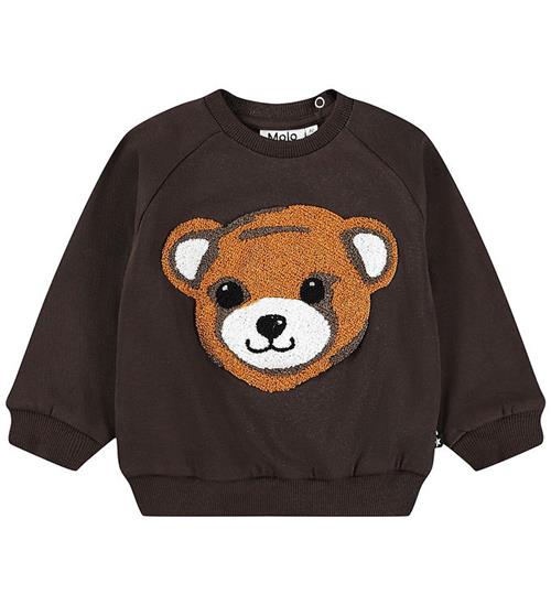Molo Sweatshirt - Disc - Teddy Friend - Dark Cocoa