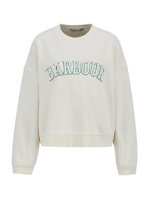 Se Barbour Sweatshirt 'Silverdale'  ecru / smaragd ved About You