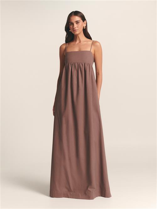 St MRLO Kjole 'ASTER MAXI DRESS'  brun