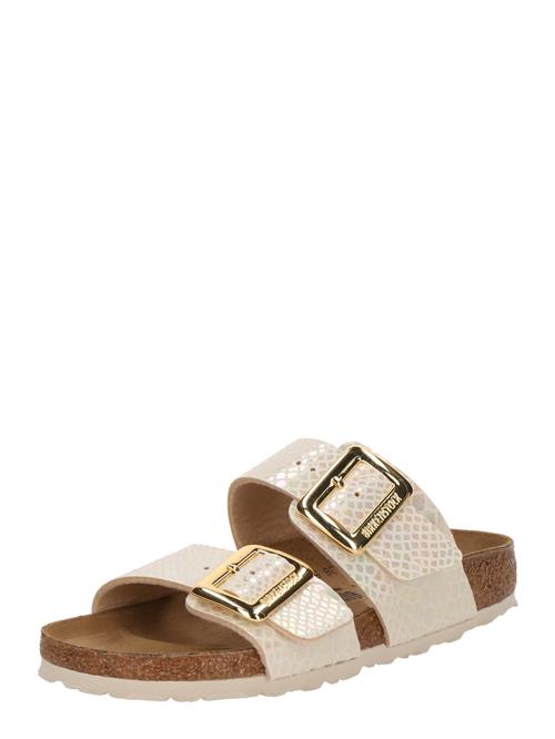 BIRKENSTOCK Pantoletter 'Sydney'  creme / sennep