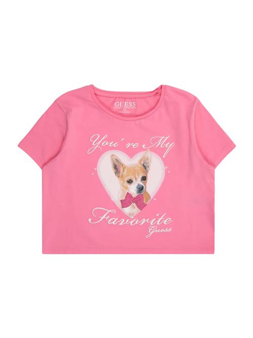 Se GUESS Bluser & t-shirts  beige / karamel / pink / sort ved About You