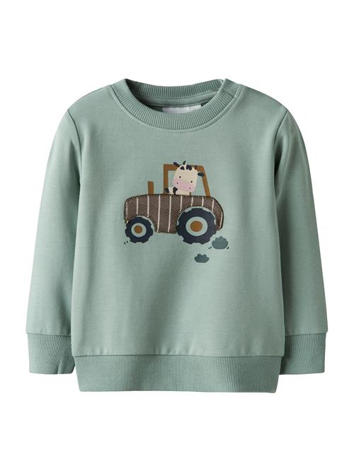 NAME IT Sweatshirt 'NBMLIMBS'  brun / pastelgrøn / lyserød / sort