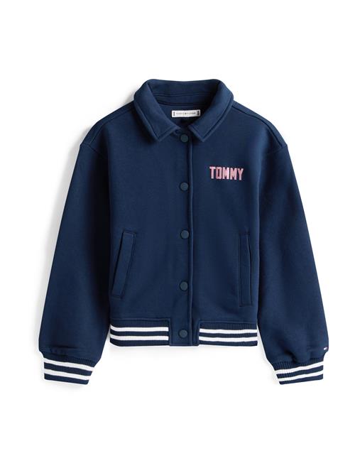 TOMMY HILFIGER Sweatjakke  navy / lyserød / hvid