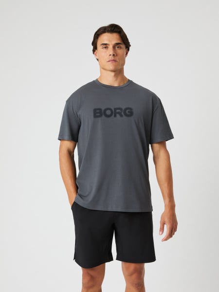 Björn Borg Borg Gym Oversized T-shirt Grå, XXL