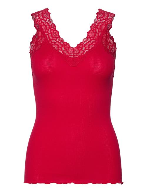 Organic Top W/ Lace Rosemunde Red