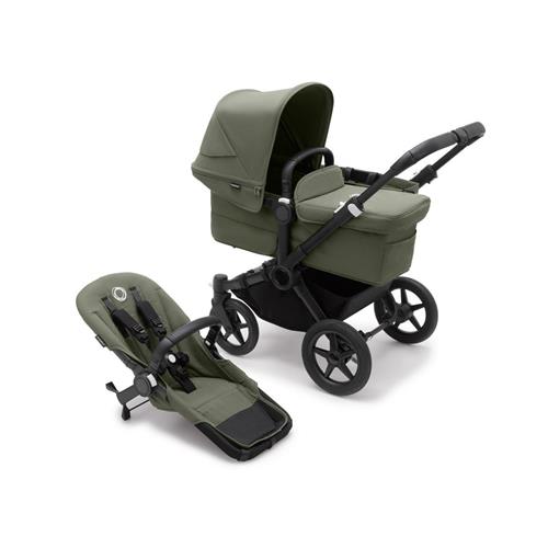 Bugaboo Donkey 5 Mineral Mono Komplet Klapvogn Black/Forest Green Stroller      Unisex