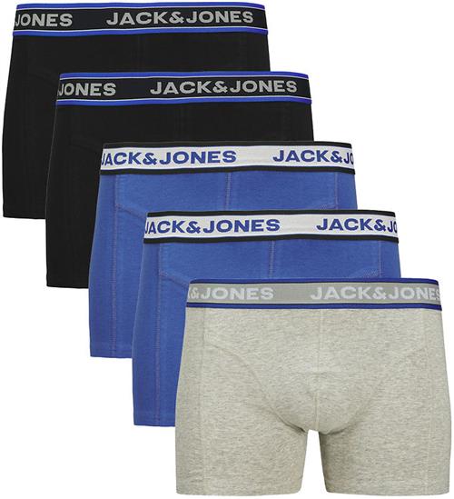 Jack & Jones Boxershorts - 5-Pak - JacChristian - Black/Light Gr