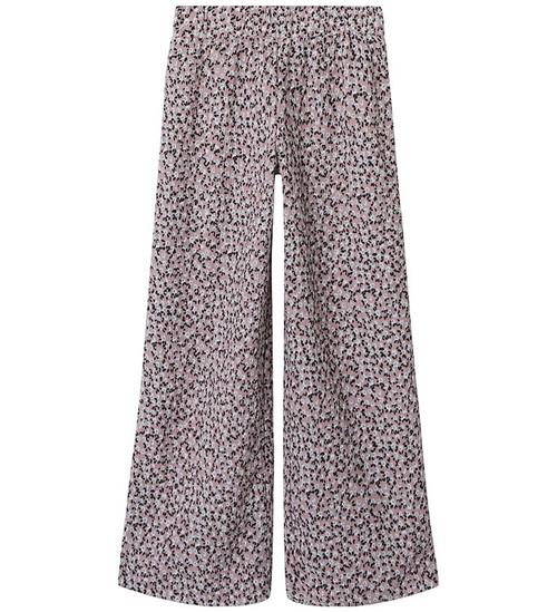 Name It Bukser - NkfLin - Burnished Lilac m. Blomster