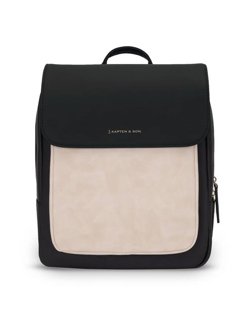 Kapten & Son Rygsæk 'Tromso Small Cream Black'  creme / sort