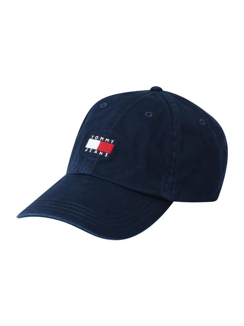Tommy Jeans Hætte 'Heritage'  mørkeblå / brandrød / hvid