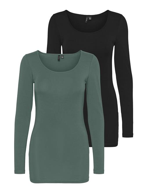 VERO MODA Shirts 'MAXI'  brun / grøn