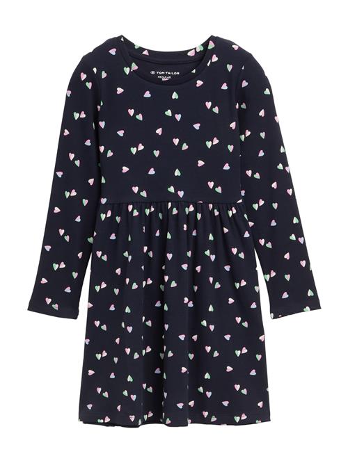 TOM TAILOR Kjole  navy / neongrøn / lys pink