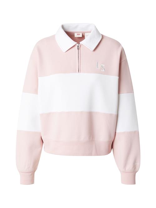 LEVI'S ® Sweatshirt 'BANKS'  lyserød / hvid