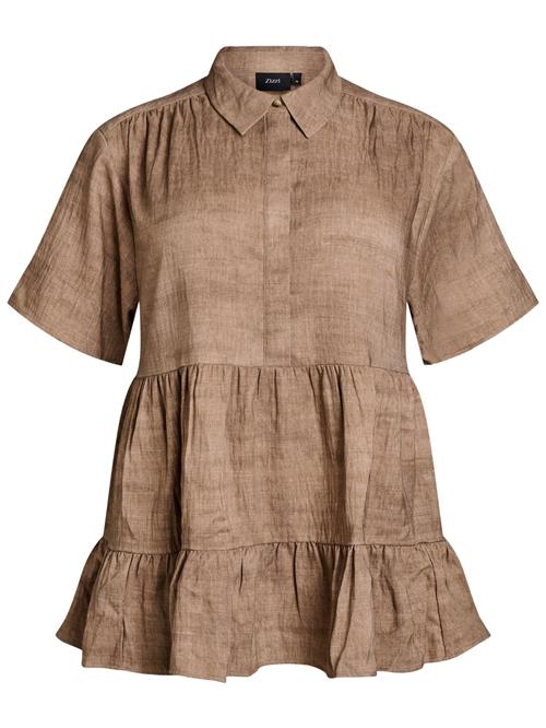 Zizzi Bluse 'ESANNY'  grå