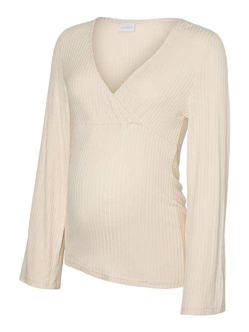 MAMALICIOUS Bluse  lysebeige
