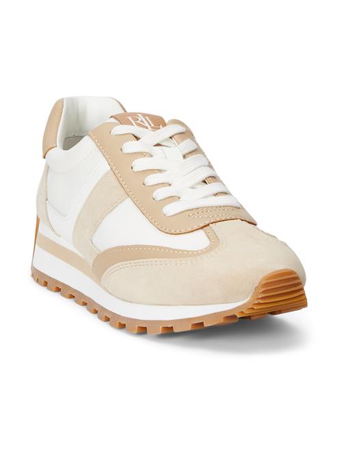 Lauren Ralph Lauren Sneaker low 'DANI'  camel / chamois / hvid