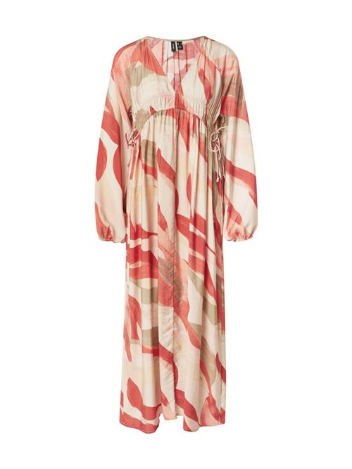 VERO MODA Kjole 'VMTYRA'  siv / fersken / pink / rød