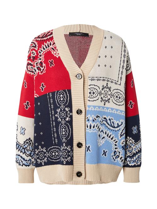 Weekend Max Mara Cardigan 'BAOBAB'  beige / marin / lyseblå / rød