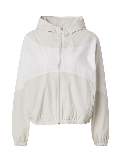UNDER ARMOUR Sportsjakke 'Rival'  stone / hvid