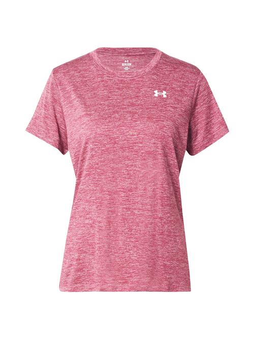 UNDER ARMOUR Funktionsbluse 'Tech Twist'  rødmeleret / hvid
