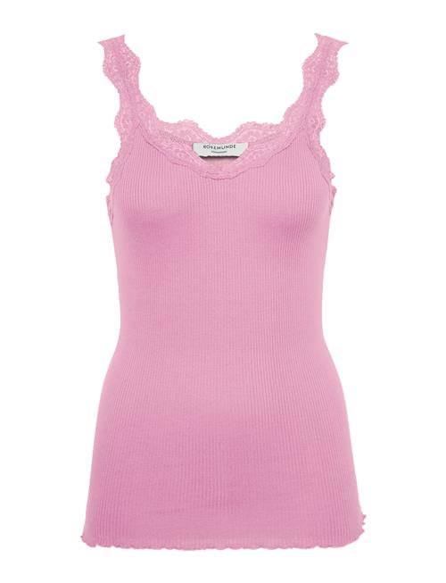 Organic Top W/ Lace Rosemunde Pink