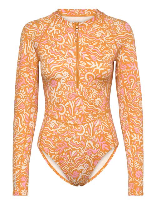 Women Of The Wave L/Slv Surf Suit O'neill Orange