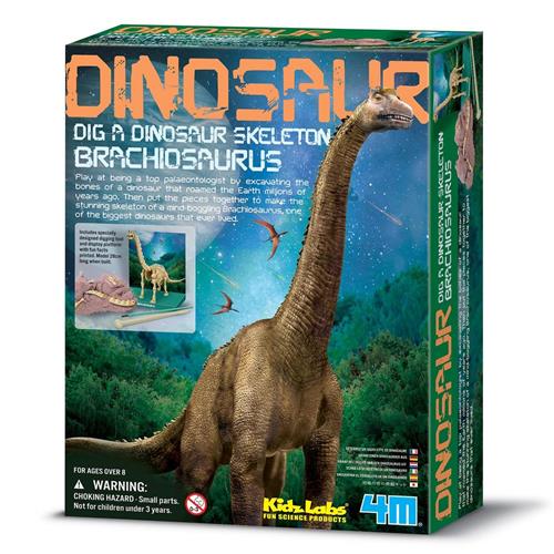 4M KidzLabs Dig a Dinosaur Skeleton - Brachiosaurus Science Kit 6-10 Y      Unisex