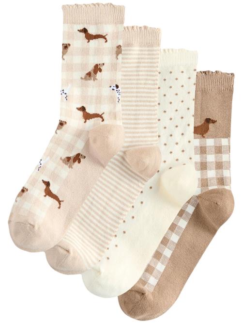 Next Sokker  beige / brun / hvid