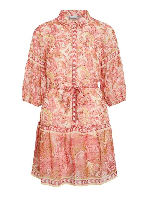 VILA Blusekjole  creme / lysegrøn / pastelpink / rød