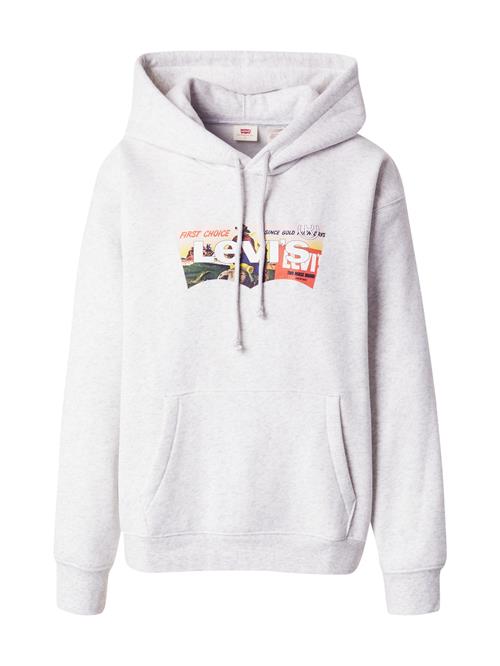 LEVI'S ® Sweatshirt  lysegrå / mørkegrøn / orange / hvid
