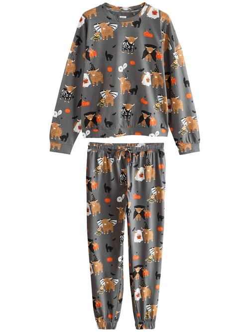 Next Pyjamas  sand / grå / sort / hvid