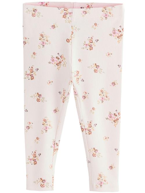 Next Leggings  brun / pink / hvid