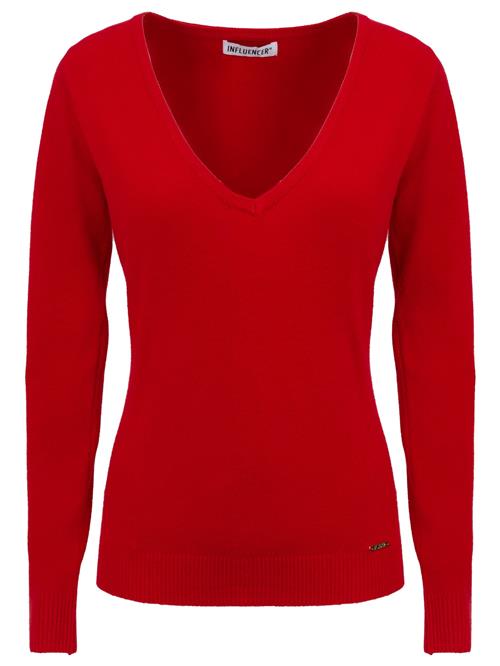 Influencer Pullover  rød