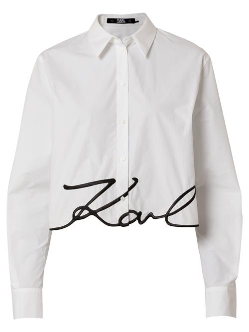 Karl Lagerfeld Bluse  sort / hvid