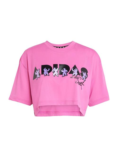Se ADIDAS PERFORMANCE Funktionsbluse 'Adidas x Jeremy Scott'  lilla / pink / sort ved About You