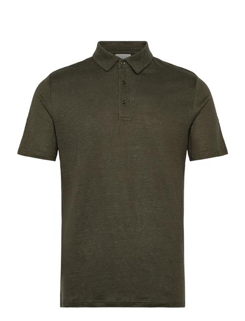 Organic Linen Polo Gots/Vegan Knowledge Cotton Apparel Khaki