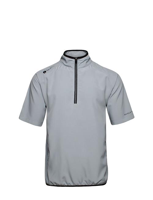 Mens 80 G Short Sleeve Packable Shield BACKTEE Grey