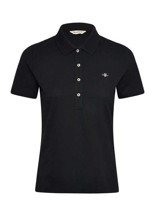 Slim Shield Ss Pique Polo GANT Black