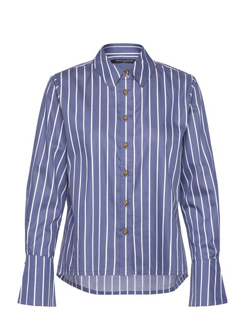 Alexis Cotton Stripe L/S Shirt French Connection Blue