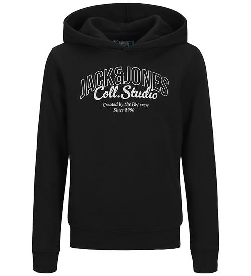 Jack & Jones Hættetrøje - JjMakoto - Black/Big Print
