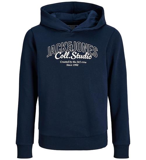 Jack & Jones Hættetrøje - JjMakoto - Sky Captain/Big Print