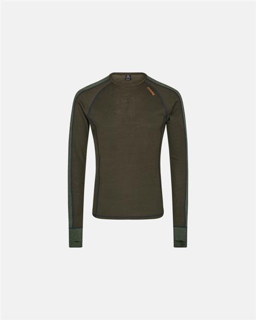 Se Langærmet t-shirt |100% uld | Grøn ved Intimo