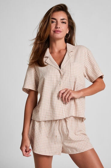 Hunkemöller Shorts i ternet hør hvid