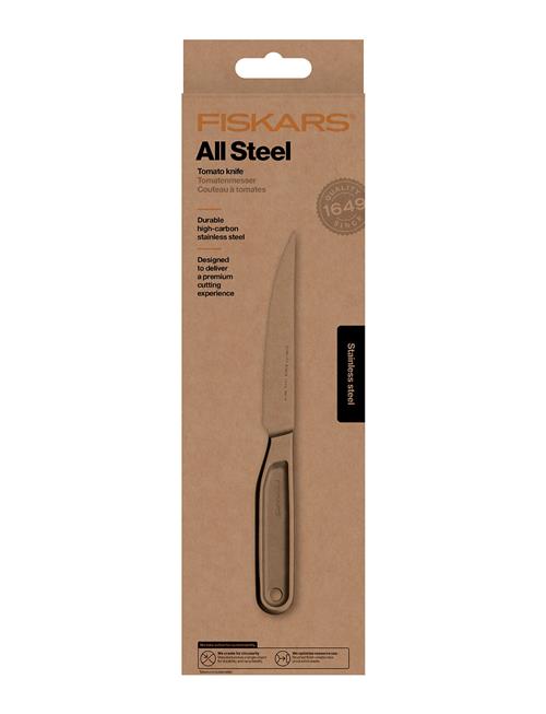 All Steel Tomato Knife 12 Cm Fiskars Silver
