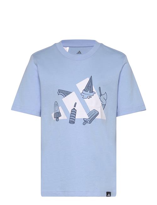 Lk L Ice Tee Adidas Sportswear Blue