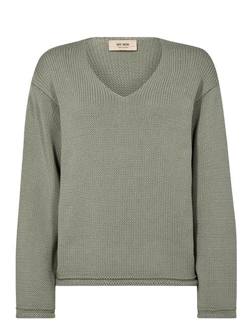 Mmbine Ls V-Neck Knit MOS MOSH Khaki